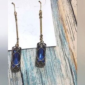 Blue Drop Earrings